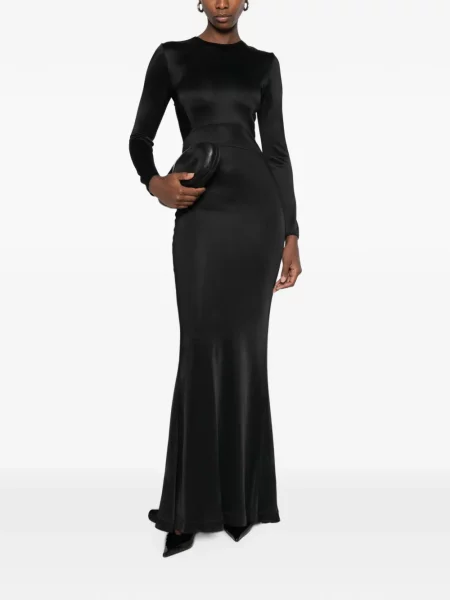 Rochie maxi Co cu spatele deschis negru
