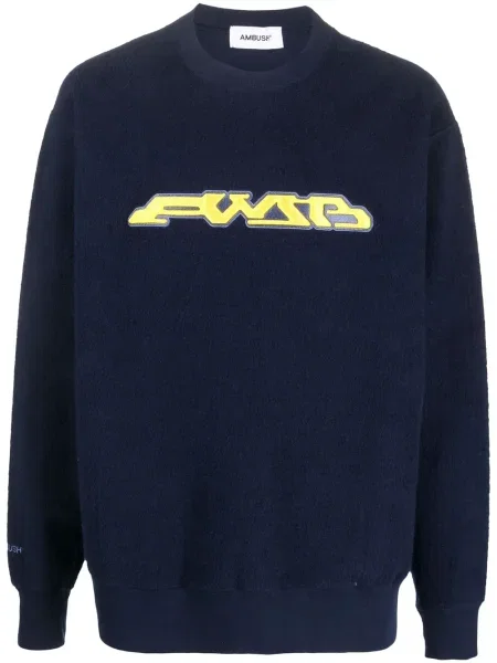 Hanorac Ambush cu imagine cu mâneci lungi albastru