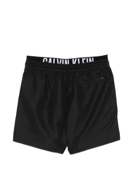 Slip de baie Calvin Klein cu autograf negru