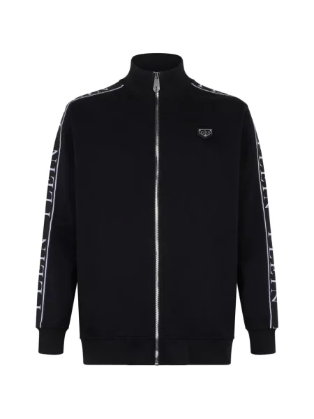 Decupat geacă de blugi Philipp Plein negru