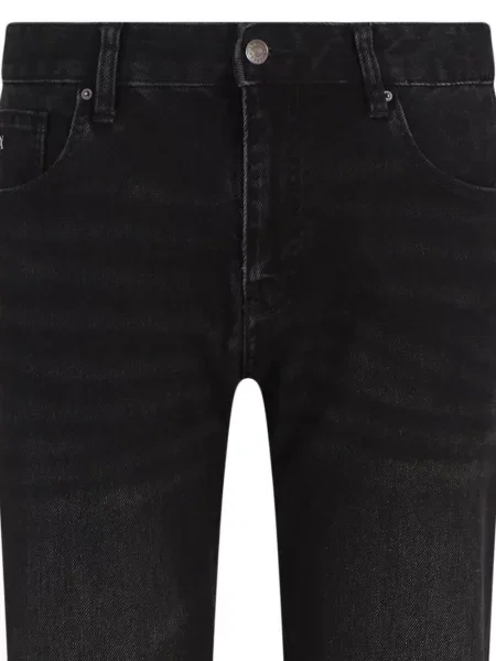 Blugi drepți Armani Exchange negru