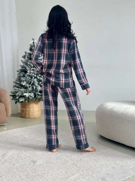 Фланелевая пижама Cosy серая