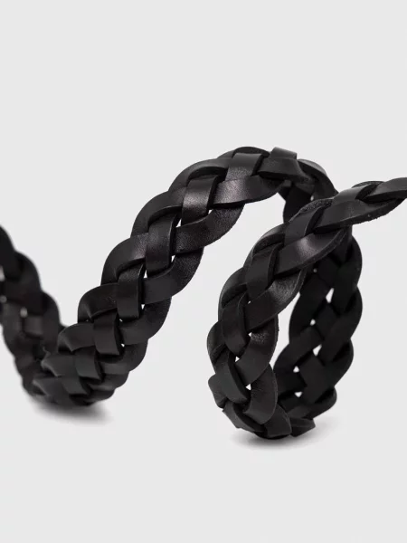 Curea Polo Ralph Lauren din piele țesută negru
