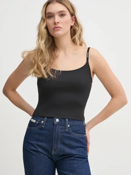 Топ Calvin Klein Jeans черно