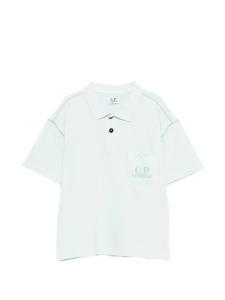 Koszulka polo dziecięca C.p. Company niebieska
