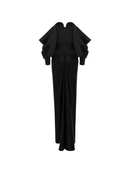 Rochie Cristina Savulescu cu paiete drapată negru