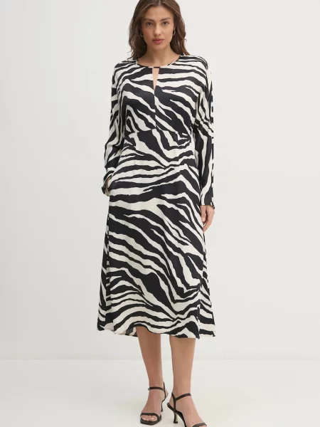 OUI rochie midi evazată negru