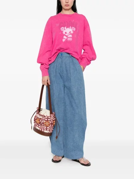 Tricou Ganni roz