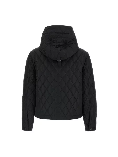 Lniana kurtka Burberry czarna