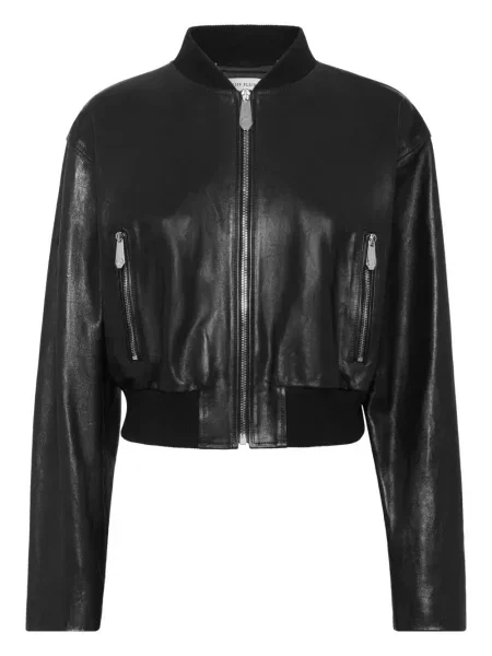 Geanta de piele Philipp Plein negru