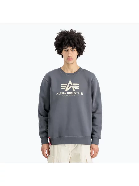 Bluza Alpha Industries Basic greyblack szara