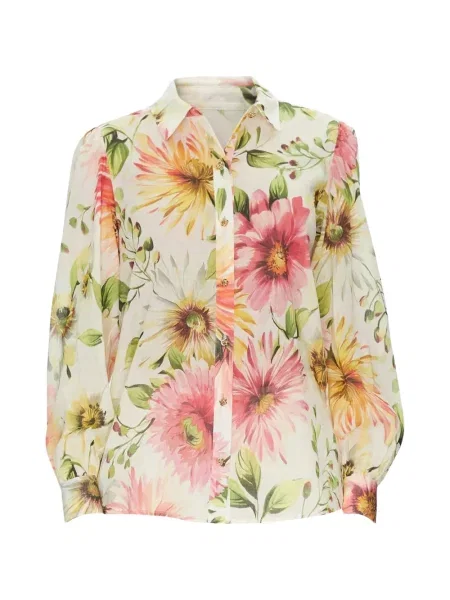 Cămașă Guess cu model floral cu imagine alb