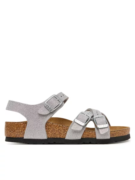 Sandály Birkenstock Kumba S Stříbrná
