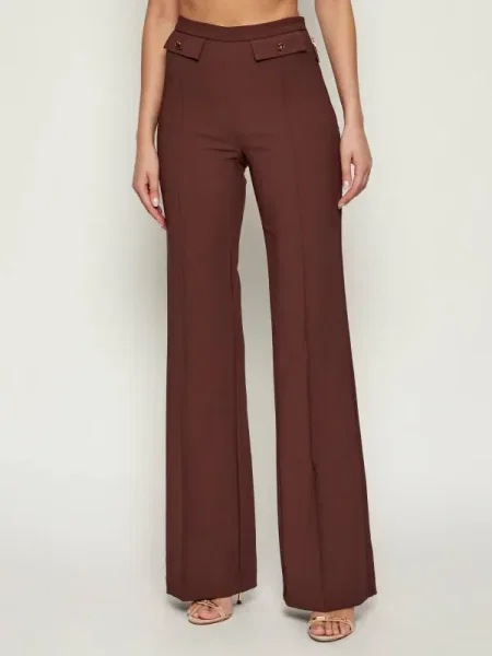 Elisabetta Franchi Nadrág | Relaxed fit barna