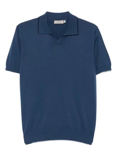 Tricou Canali din jerseu albastru