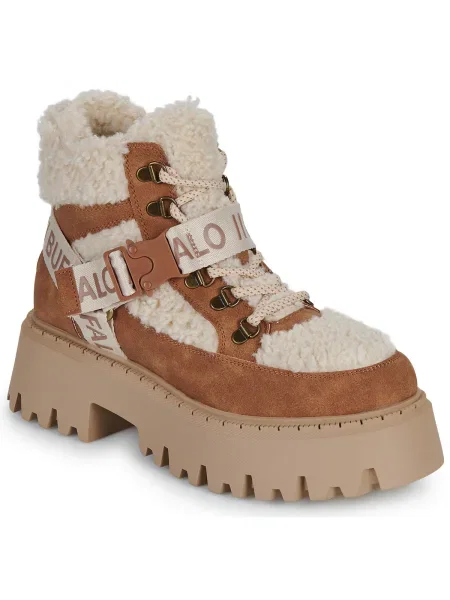 Pantofi Buffalo cu șireturi maro