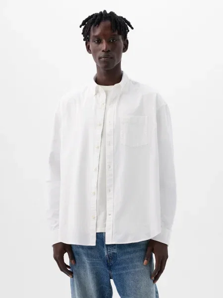 Keprová košile Gap šedá