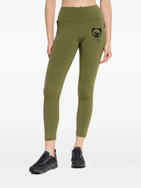 Leggings Moschino teddy verde
