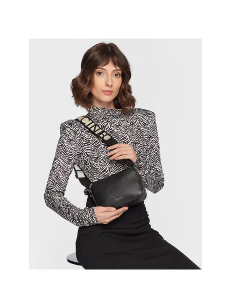 Torebka crossbody Coccinelle skórzana brązowa