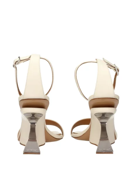 Sandale Off-white din piele alb
