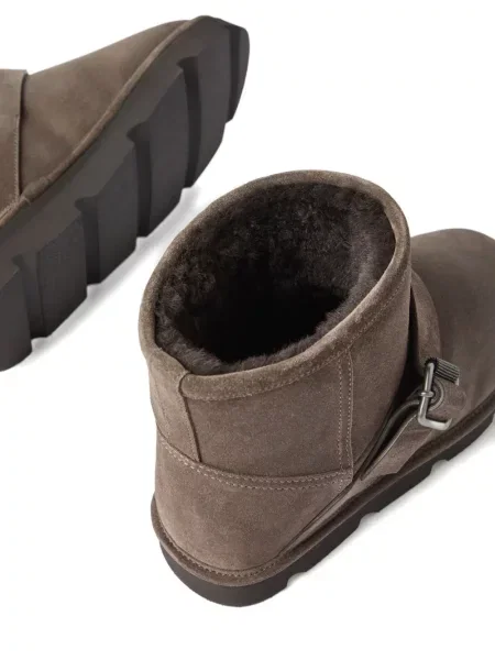 Botine Brunello Cucinelli cu cataramă maro