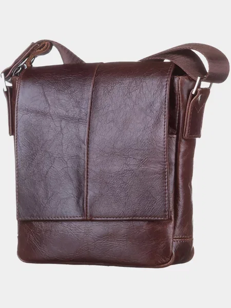 Кожаная сумка Shvigel коричневая