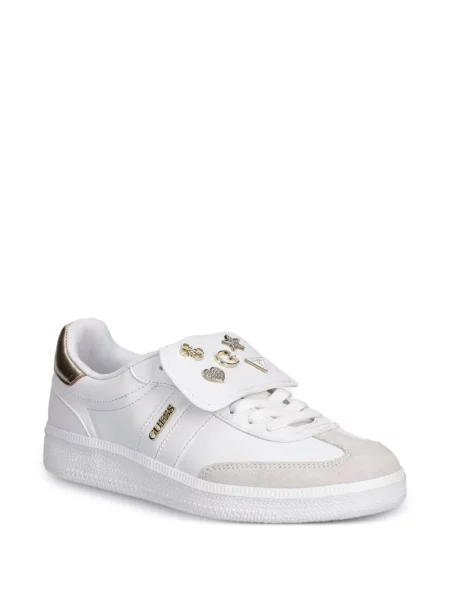 Sneakerși Guess cu autograf alb