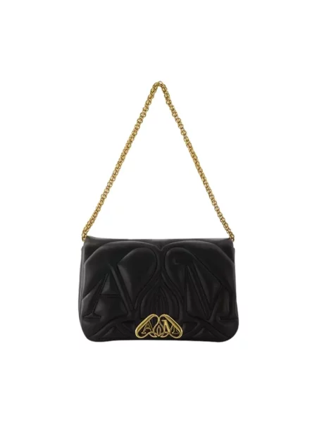 Torebka Alexander Mcqueen skórzana czarna