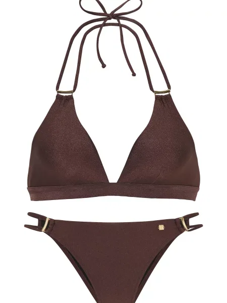 JETTE Costum de baie două piese închis maro