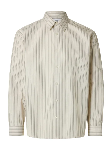 SELECTED Košile SLHBen režná / černá bílá