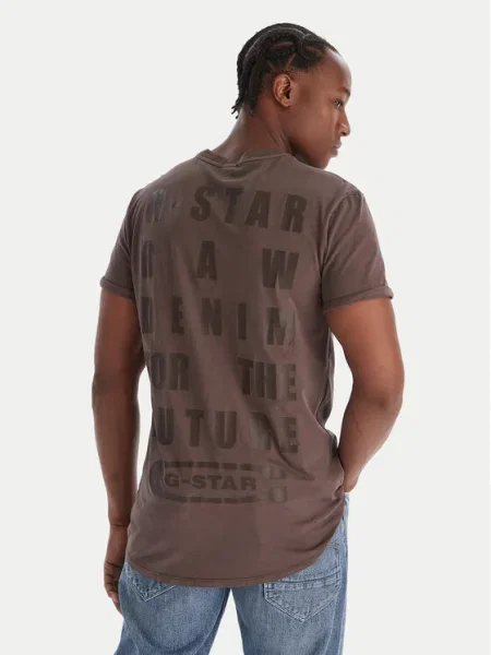 Тениска G-star Raw синьо