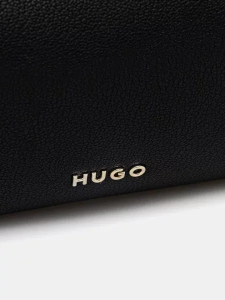 Кожаная сумка хобо Hugo