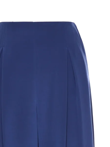 Pantaloni Max Mara plisate albastru