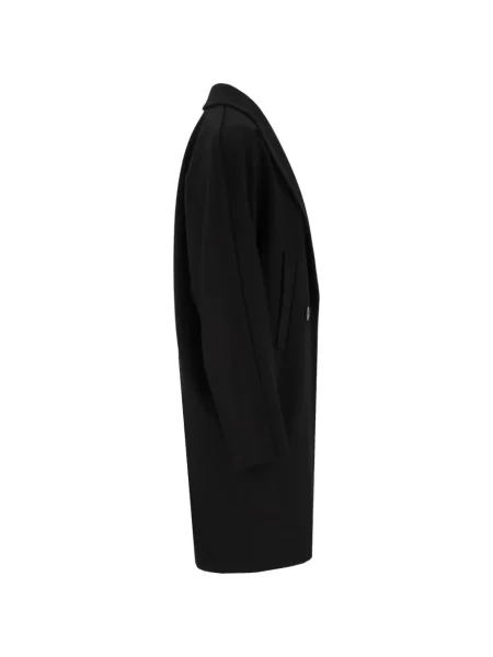 Palton Max Mara cu două rânduri de nasturi negru