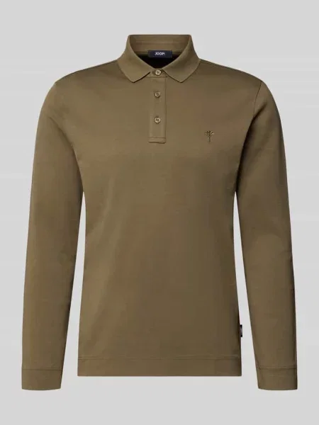 Koszulka polo o kroju nowoczesnym z czystej bawełny model Joop! Collection oliwkowa
