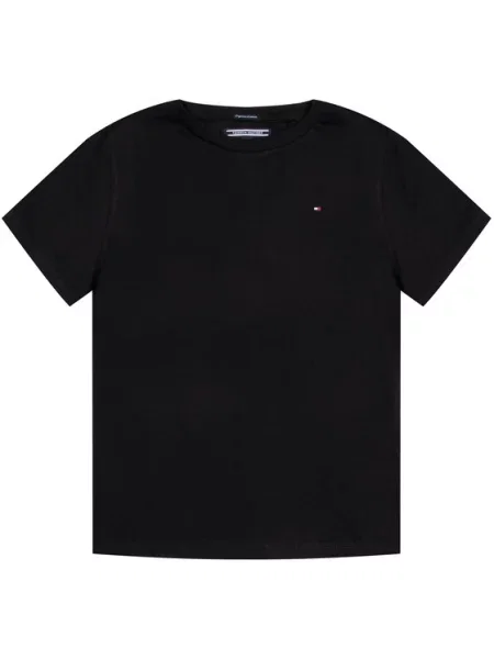 Tommy Hilfiger Majica Črna Regular Fit bela