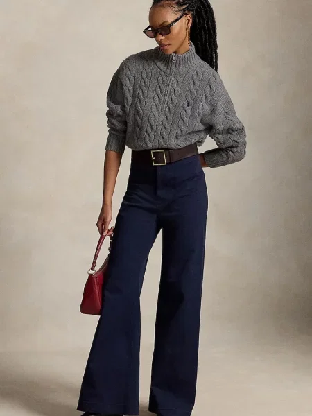 Polo Ralph Lauren sweter wełniany szary