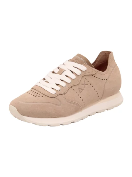 Sneakersy Sun68 skórzane beżowe