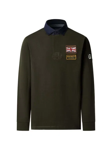 Tricou polo Hackett London verde