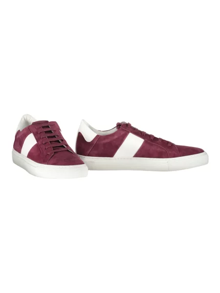 Lekkie sneakersy Paul & Shark skórzane czerwone