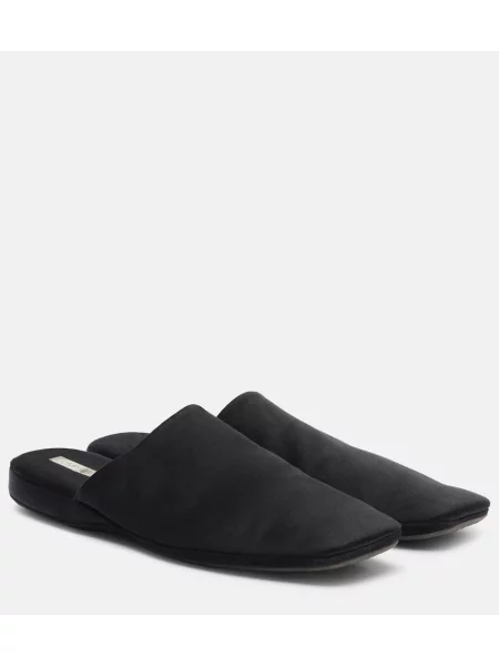 Satenaste mules Calvin Klein Collection črna
