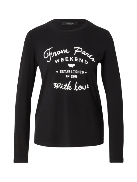 Weekend Max Mara Bluză Alias Negru alb