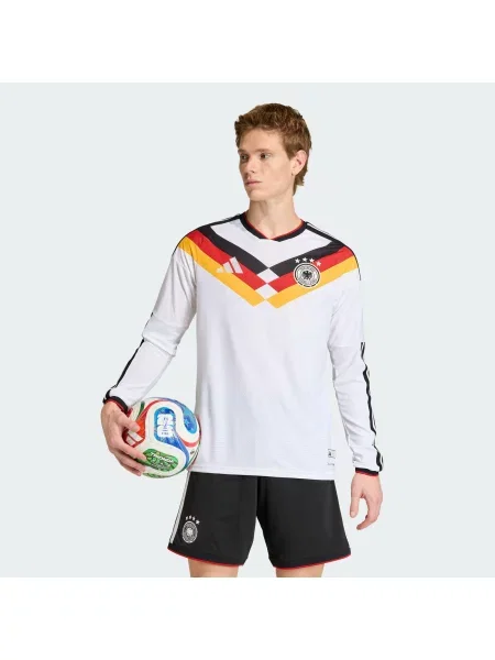 Koszulka domowa z długim rękawem Niemcy 26 Authentic biała