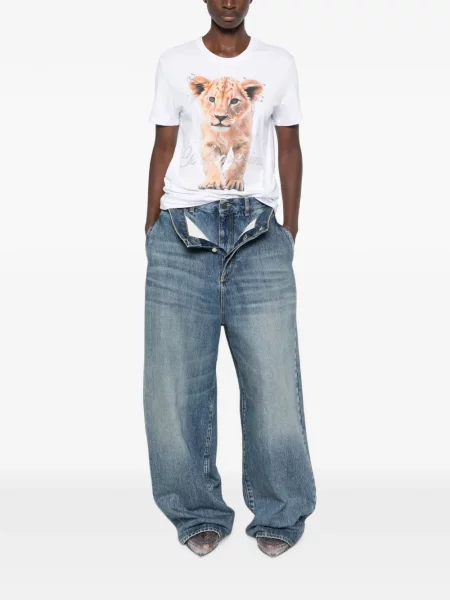 Tricou Blumarine cu imagine alb