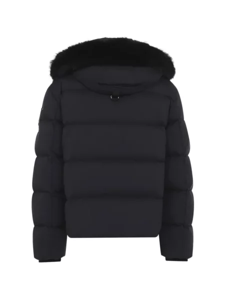 Blană artificială geacă cu puf Moose Knuckles negru