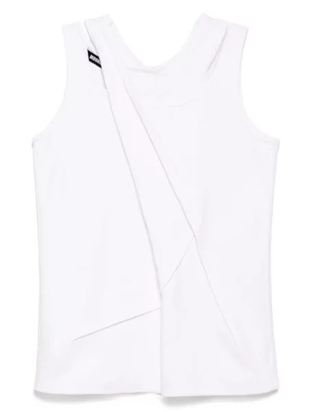 Top Moohong bez rękawów biały