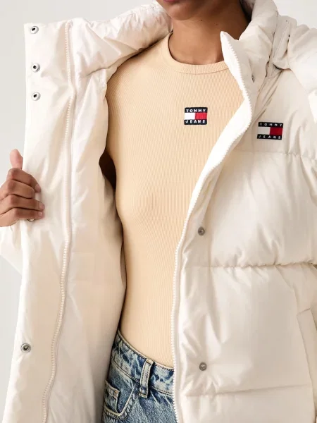 Tommy Jeans пухено яке дамско бежово