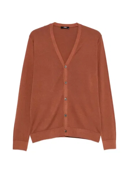 Cardigan Alpha Studio cu decolteu în V maro