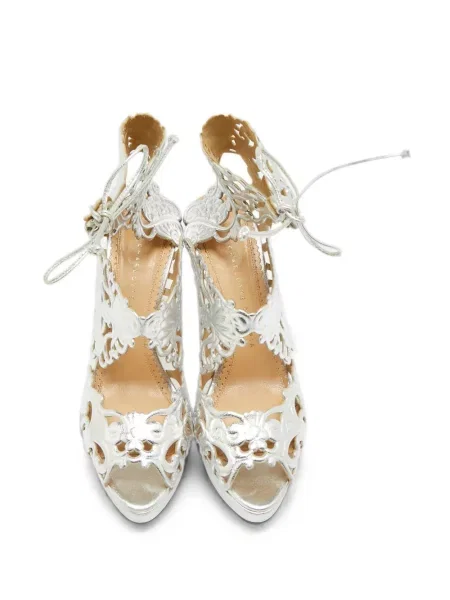 Sandale Charlotte Olympia din piele cu platformă