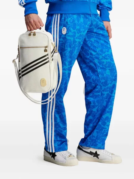 Sneakerși Adidas Predator cu broderie cu dungi din piele de căprioară albastru